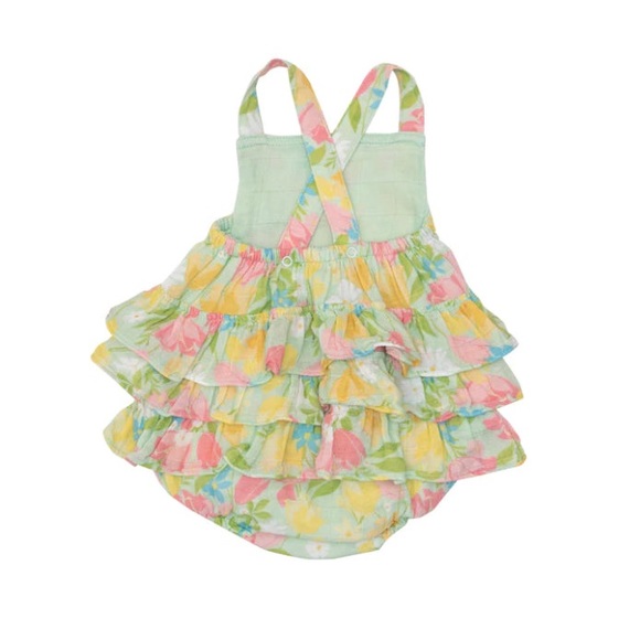 Angel Dear Springtime Tulips Sunsuit - Picture 2 of 6